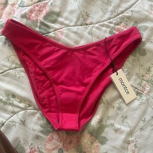 Montce Raspberry Bikini Bottom